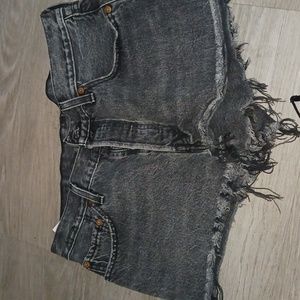 Levi's cutoffs button fly highrise